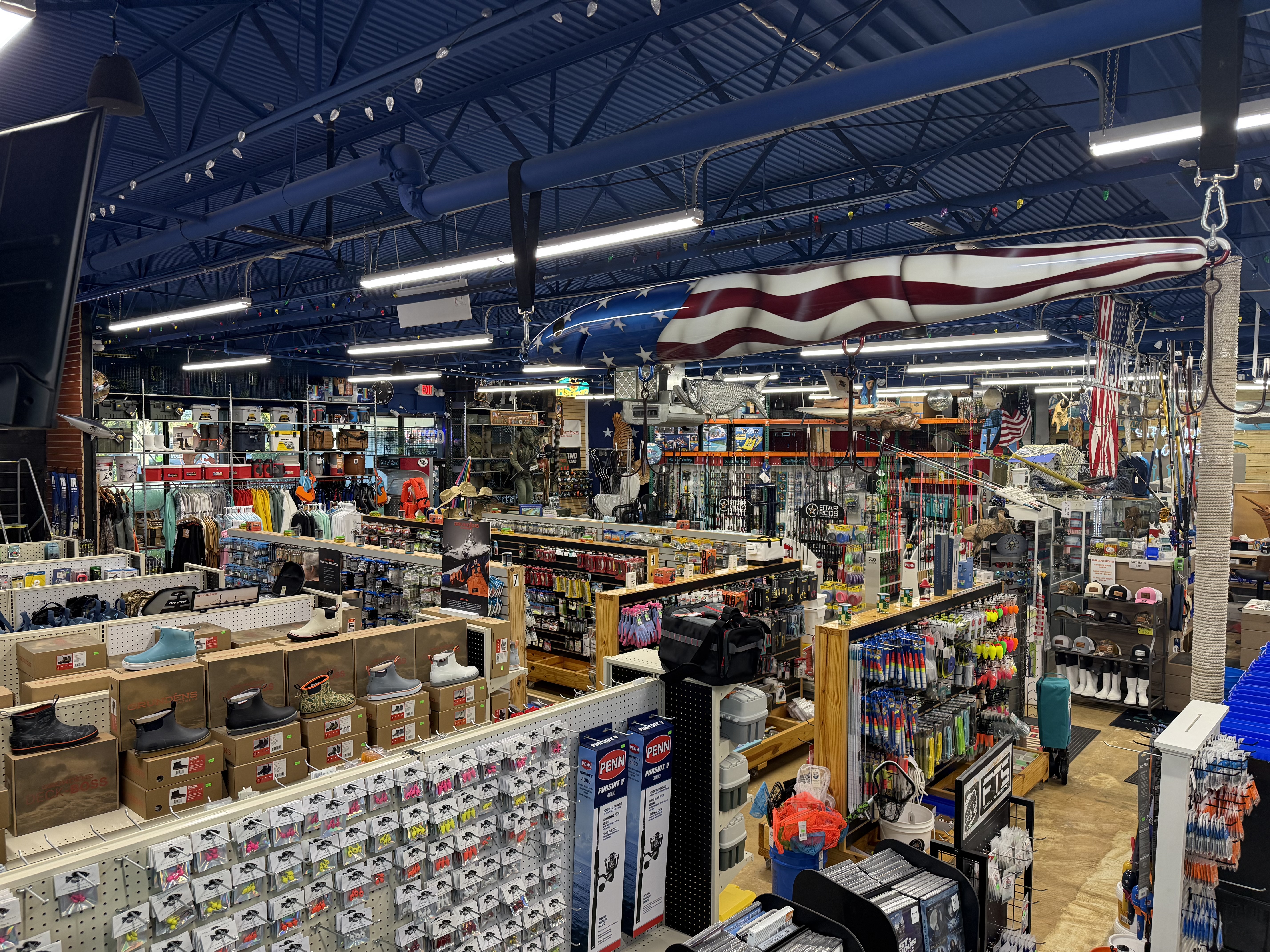 Wide view inside Arlington Bait & Tackle